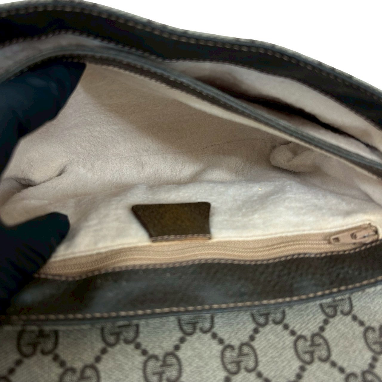 GUCCI Shoulder Bag leather Brown