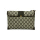 GUCCI Shoulder Bag leather Brown