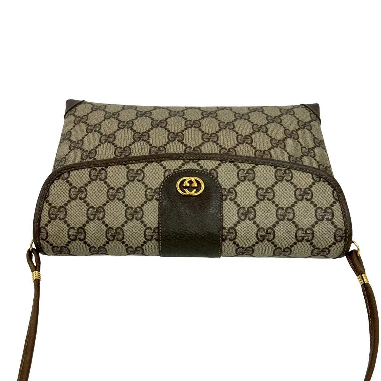 GUCCI Shoulder Bag leather Brown