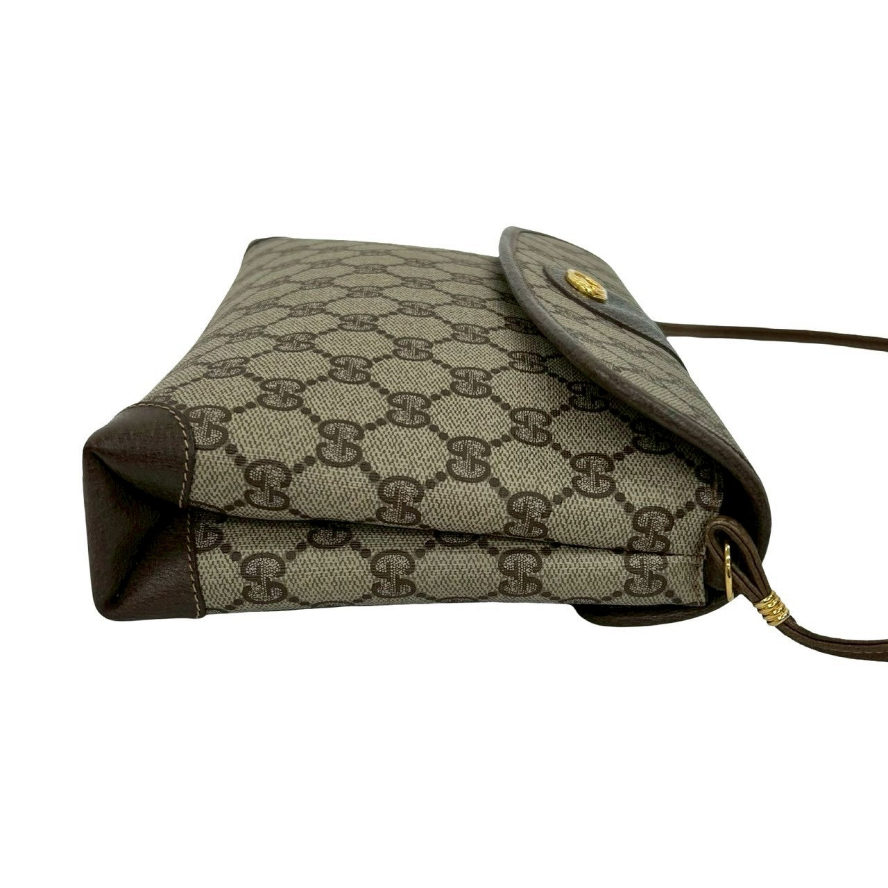 GUCCI Shoulder Bag leather Brown