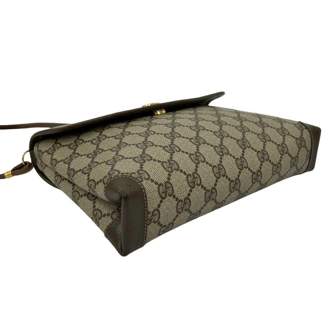 GUCCI Shoulder Bag leather Brown