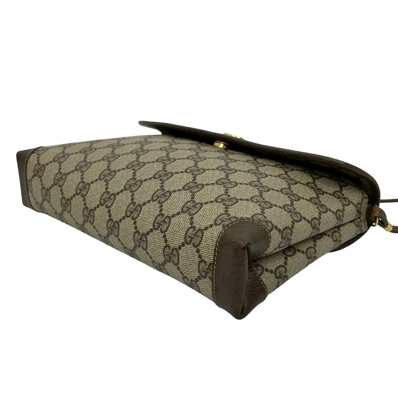 GUCCI Shoulder Bag leather Brown
