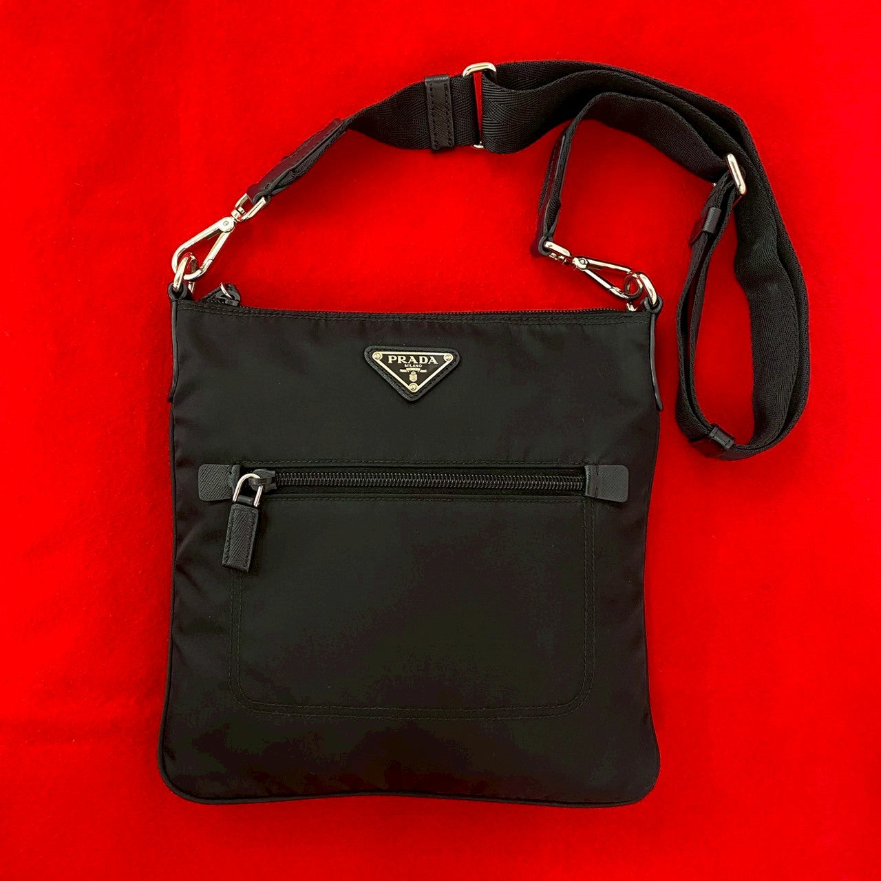 PRADA Shoulder Bag Nylon black