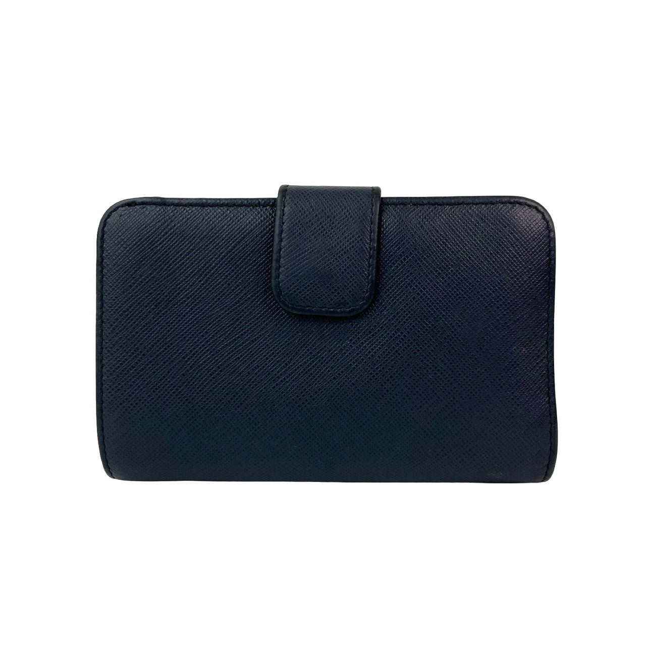 PRADA Bifold Wallet leather Navy