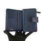 PRADA Bifold Wallet leather Navy