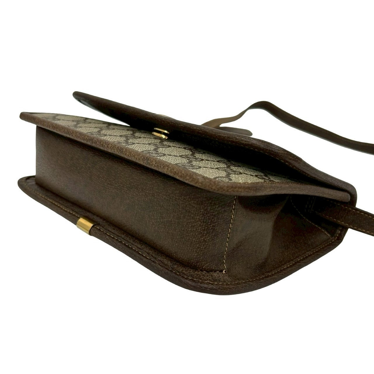 GUCCI Shoulder Bag leather Brown Sherry line