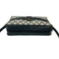 GUCCI Shoulder Bag leather Navy Sherry line