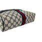GUCCI Shoulder Bag leather Navy Sherry line