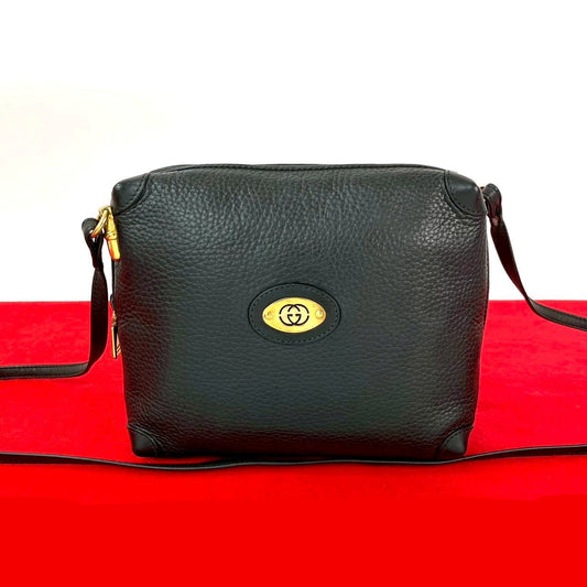 GUCCI Shoulder Bag leather black