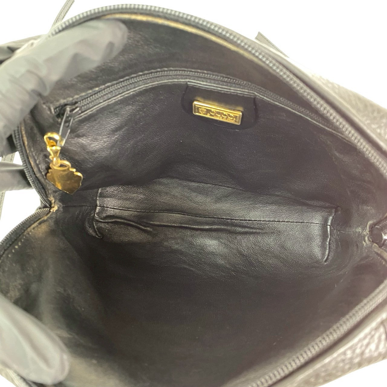 GUCCI Shoulder Bag leather black
