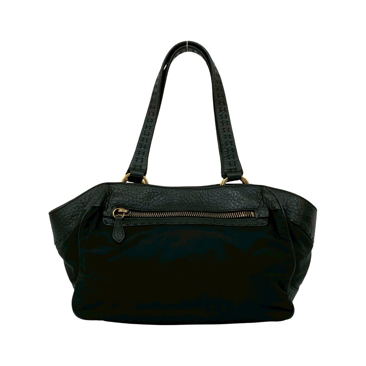 PRADA Tote Bag leather black
