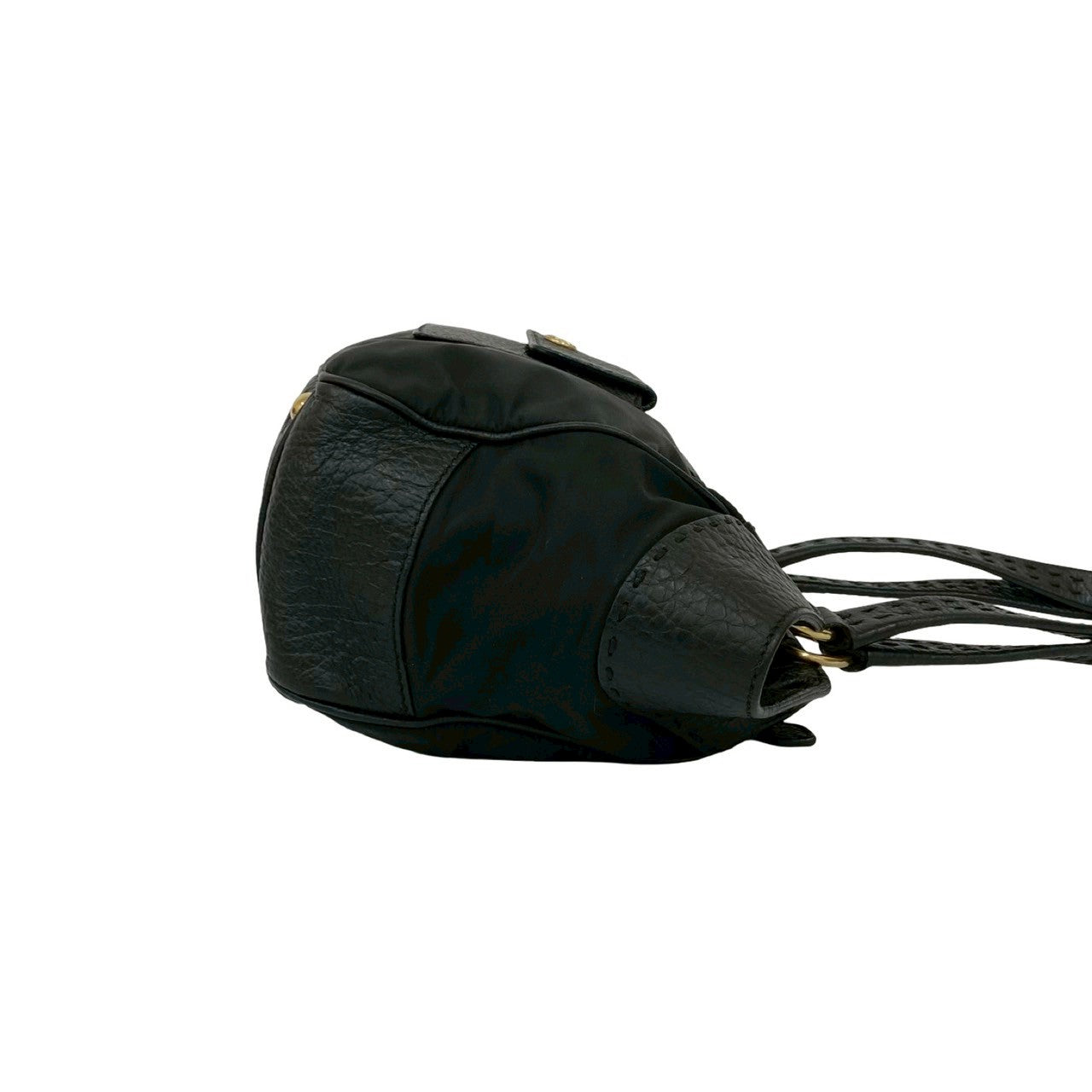 PRADA Tote Bag leather black