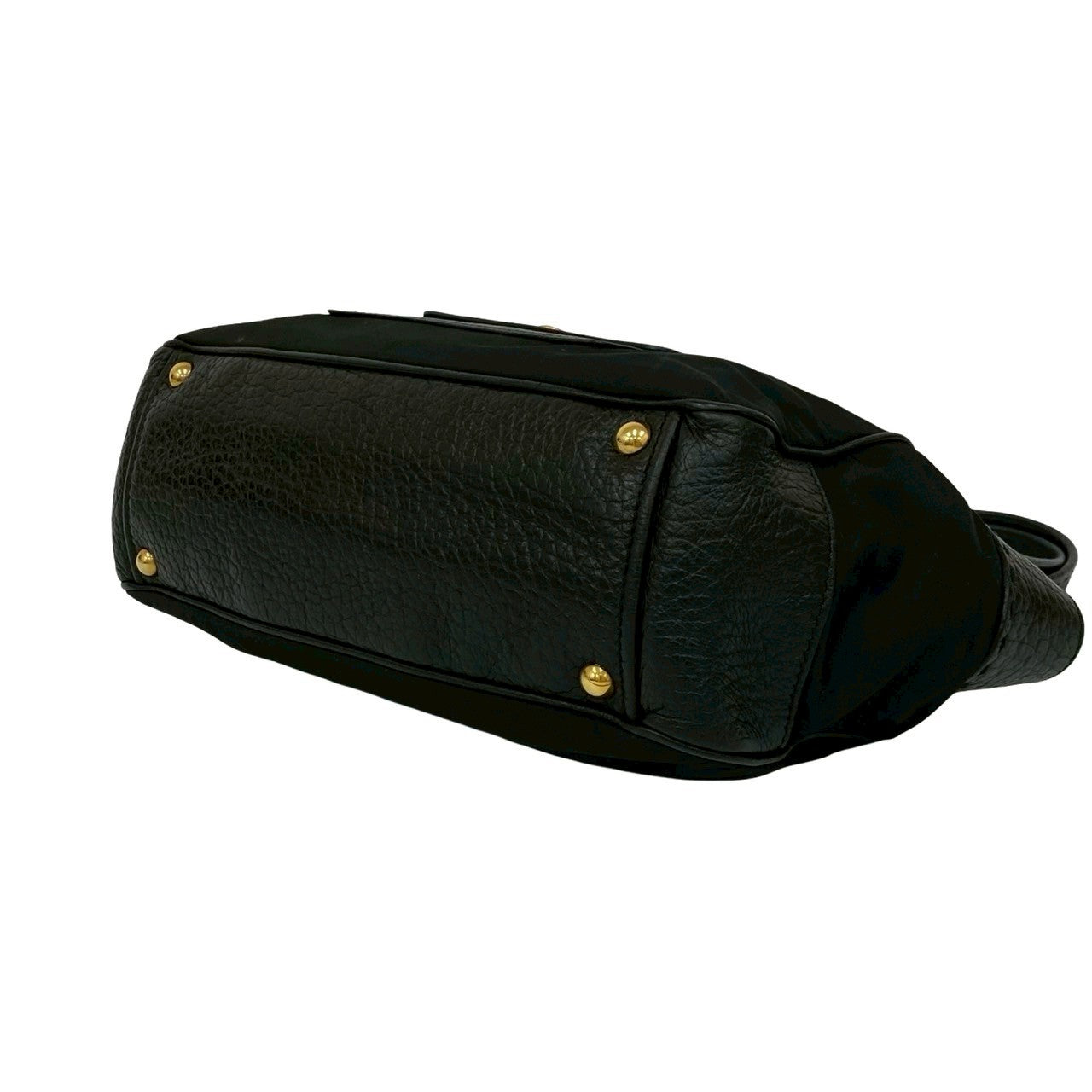 PRADA Tote Bag leather black