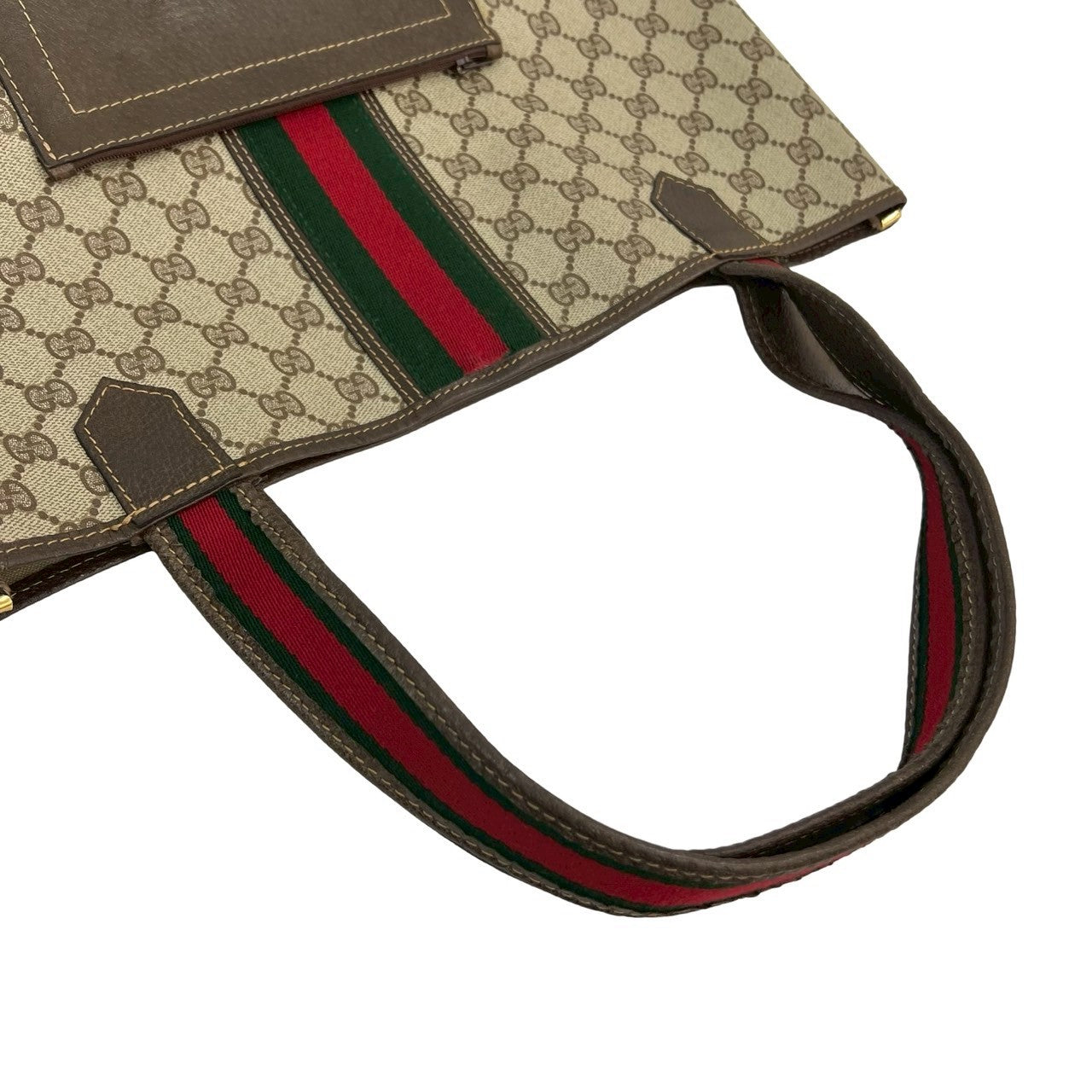 GUCCI Tote Bag leather Brown Sherry line