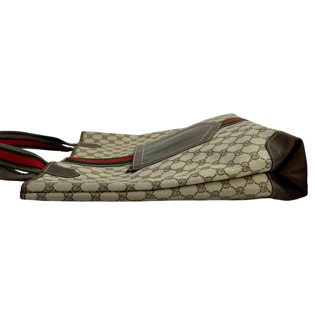 GUCCI Tote Bag leather Brown Sherry line
