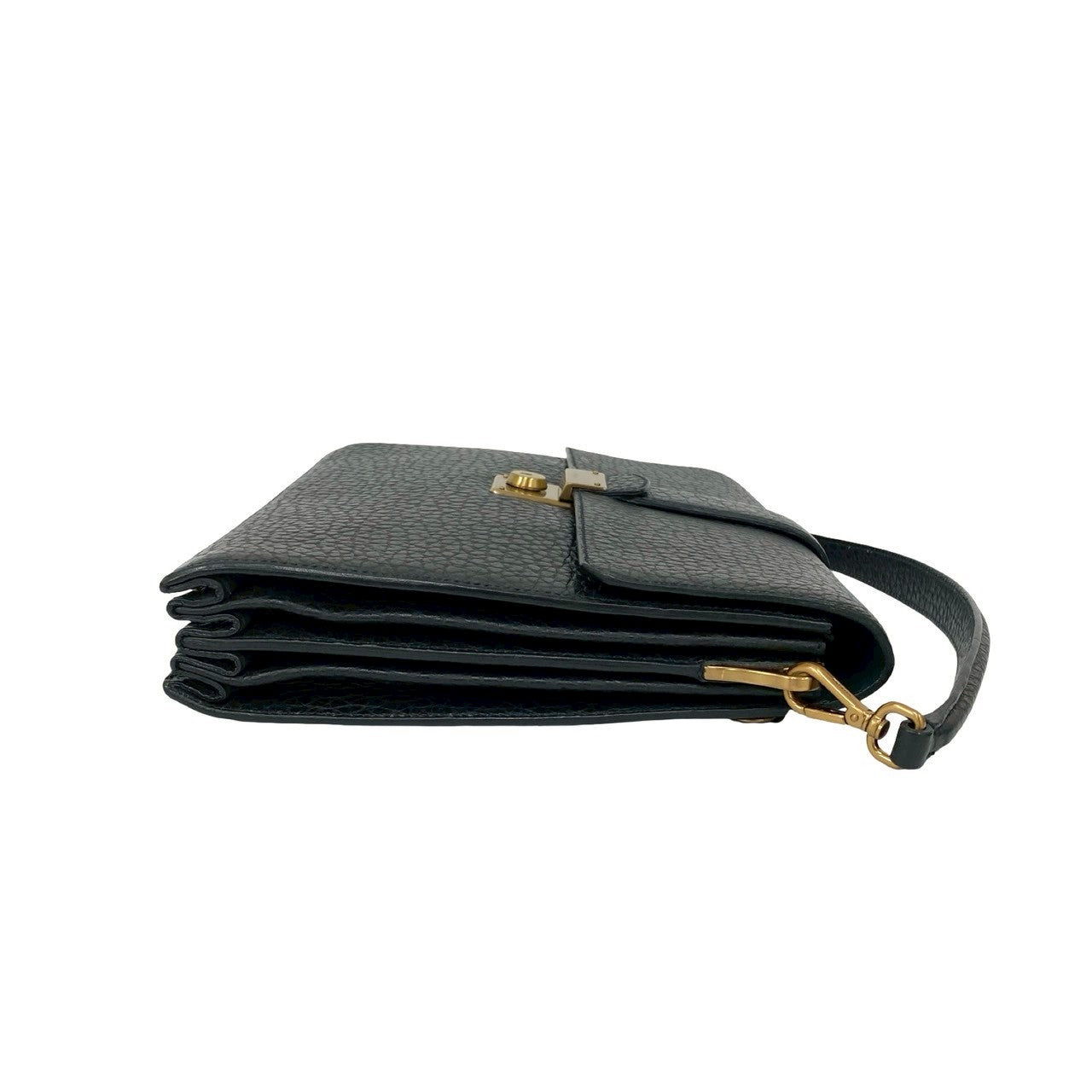 PRADA Handbag leather black
