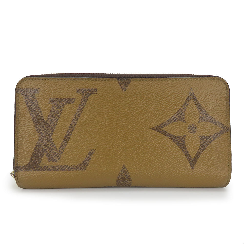 LOUIS VUITTON Long Wallet Purse M69353 Monogram reverse Brown Zippy wallet unisex(Unisex) Used Authentic