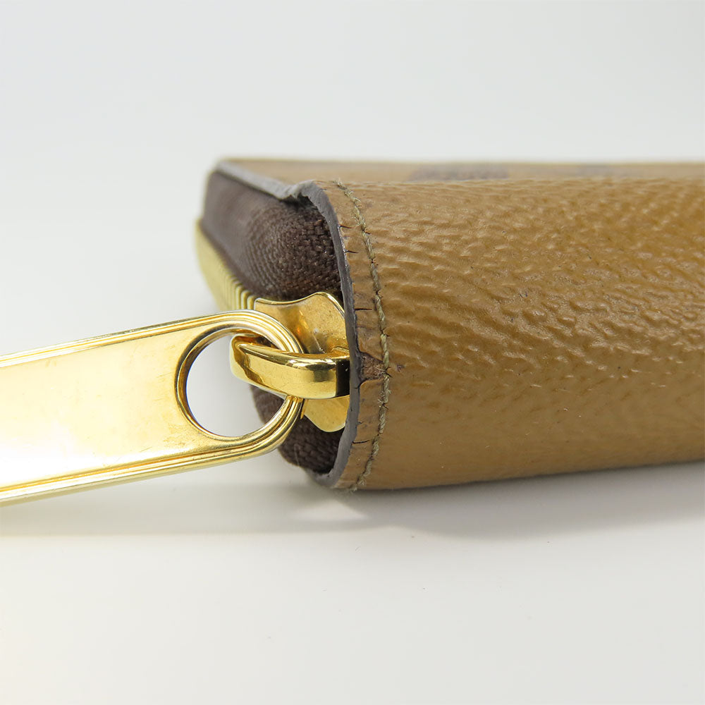 LOUIS VUITTON Long Wallet Purse M69353 Monogram reverse Brown Zippy wallet unisex(Unisex) Used Authentic