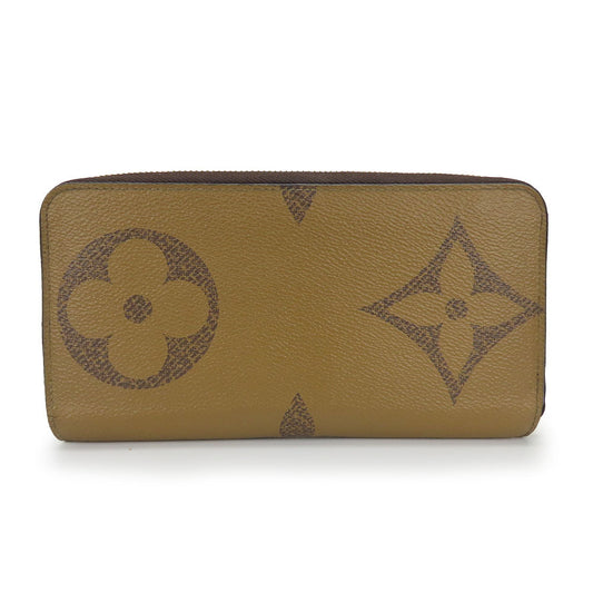 LOUIS VUITTON Long Wallet Purse M69353 Monogram reverse Brown Zippy wallet unisex(Unisex) Used Authentic