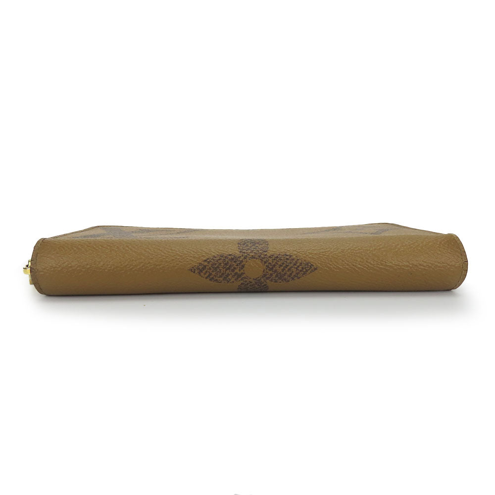 LOUIS VUITTON Long Wallet Purse M69353 Monogram reverse Brown Zippy wallet unisex(Unisex) Used Authentic