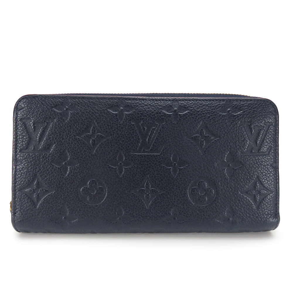 LOUIS VUITTON Long Wallet Purse M62121 Monogram Ann Platt Marine Rouge Zippy wallet Women Used Authentic