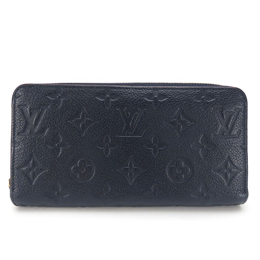 LOUIS VUITTON Long Wallet Purse M62121 Monogram Ann Platt Marine Rouge Zippy wallet Women Used Authentic