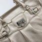 Salvatore Ferragamo Hand Bag Leather Silver