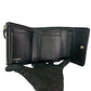CHANEL Tri-fold wallet Matt caviar skin black Matrasse