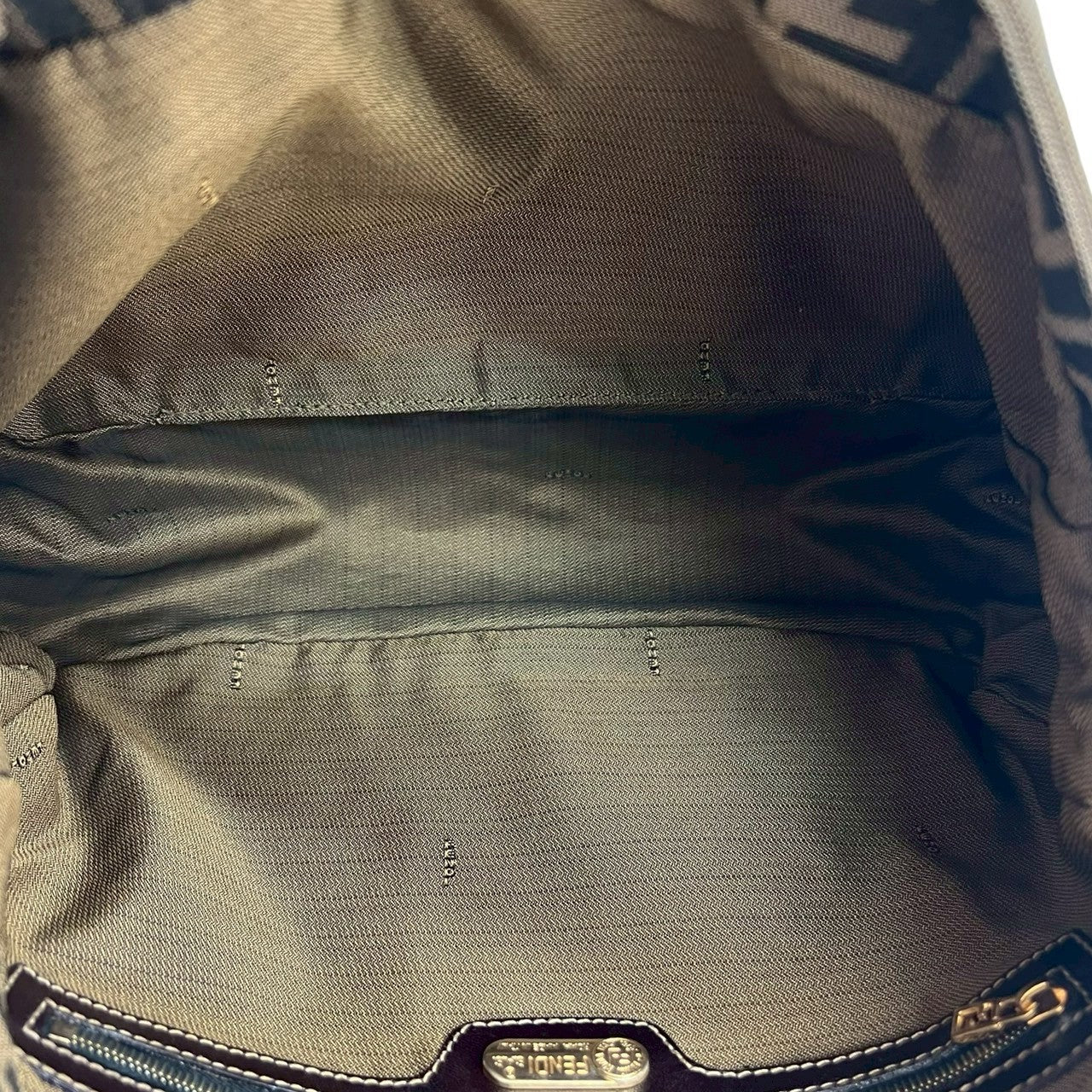 FENDI Handbag canvas Brown