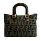 FENDI Handbag canvas Brown