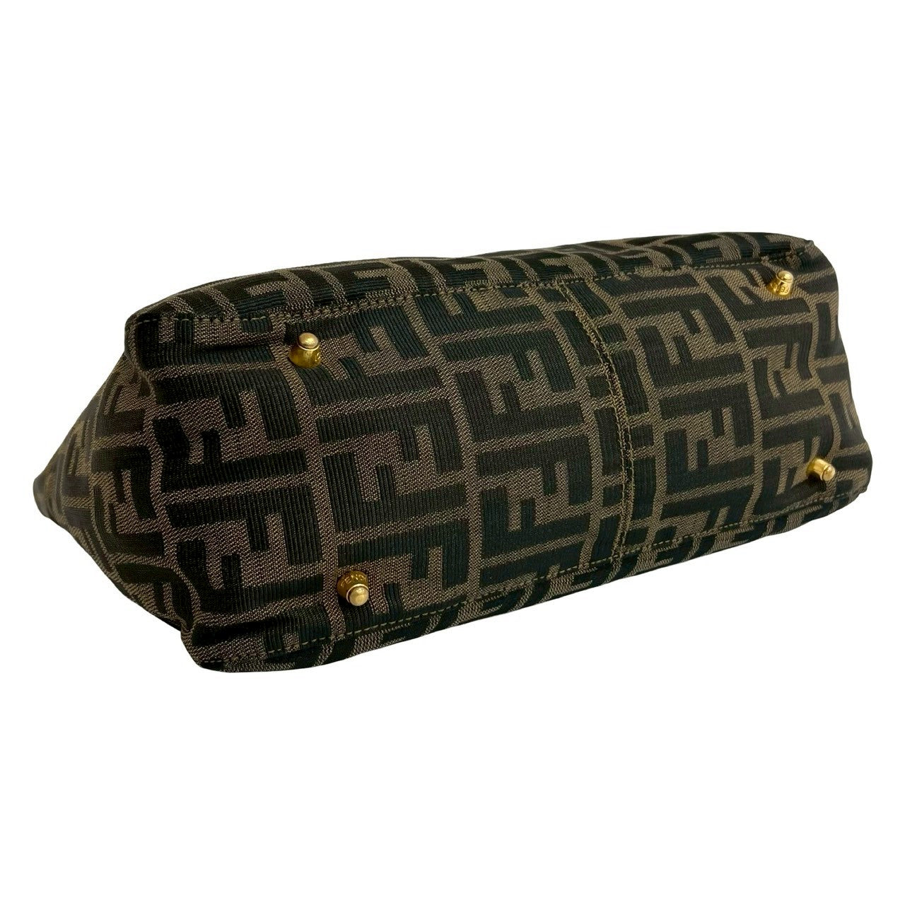 FENDI Handbag canvas Brown
