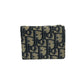 Dior Tri-fold wallet canvas Navy