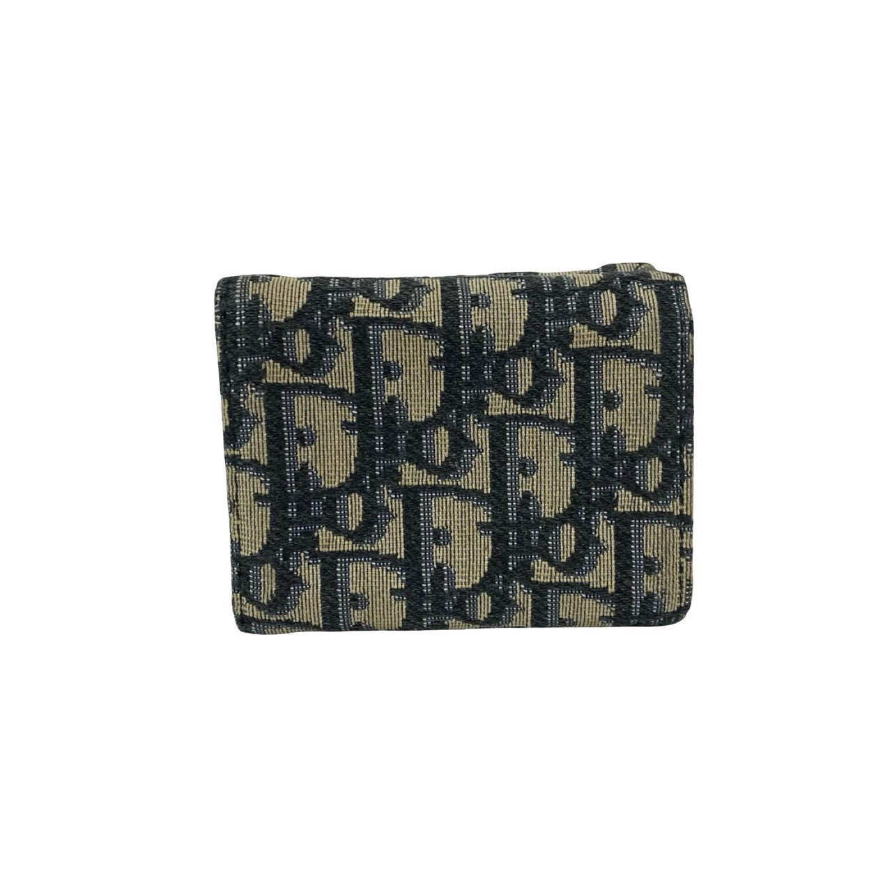 Dior Tri-fold wallet canvas Navy