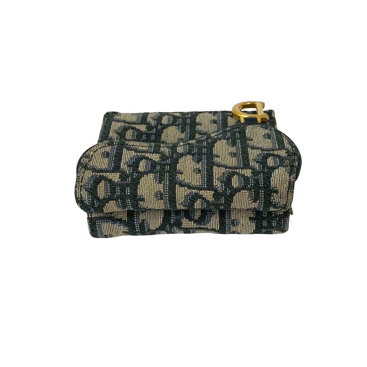 Dior Tri-fold wallet canvas Navy