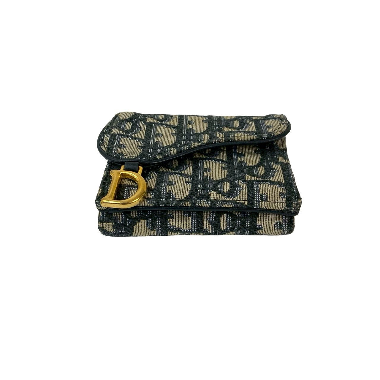 Dior Tri-fold wallet canvas Navy