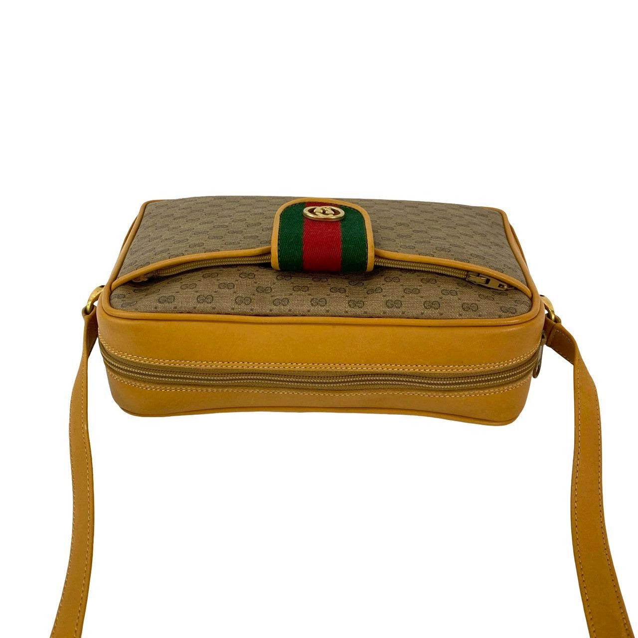 GUCCI Shoulder Bag leather Brown Sherry line