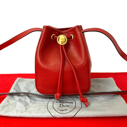 Dior Shoulder Bag leather Red