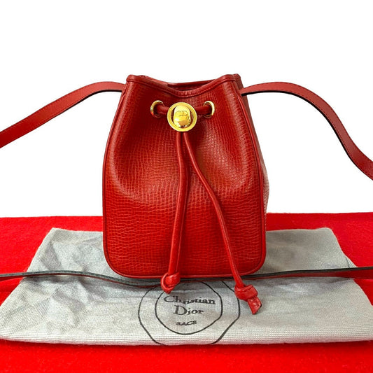 Dior Shoulder Bag leather Red