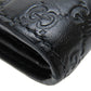 GUCCI Bifold Wallet 333042 Sima leather black Micro GG mens Used Authentic