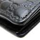 GUCCI Bifold Wallet 333042 Sima leather black Micro GG mens Used Authentic