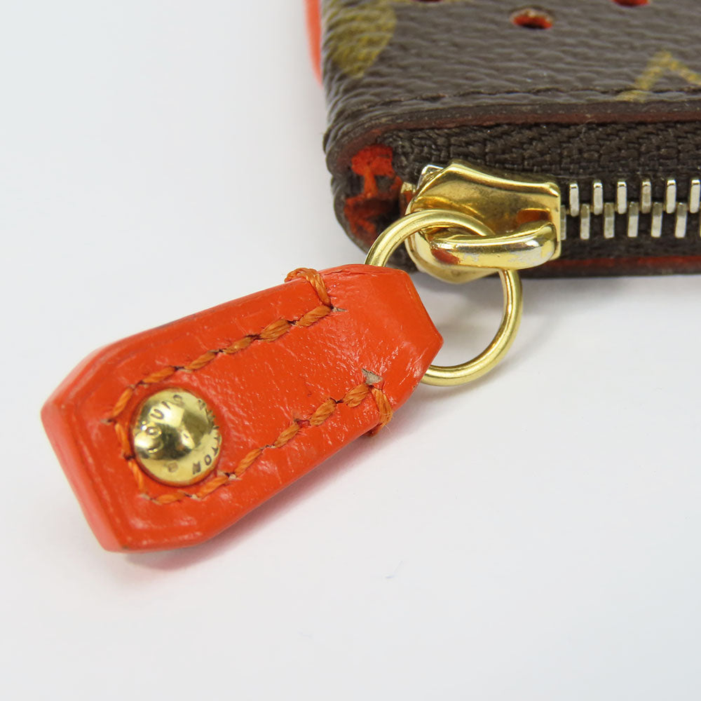 LOUIS VUITTON Coin case M95222 Monogram Brown Monogram Perfo Pochette Cre Women Used Authentic