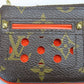LOUIS VUITTON Coin case M95222 Monogram Brown Monogram Perfo Pochette Cre Women Used Authentic