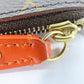 LOUIS VUITTON Coin case M95222 Monogram Brown Monogram Perfo Pochette Cre Women Used Authentic