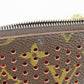 LOUIS VUITTON Coin case M95222 Monogram Brown Monogram Perfo Pochette Cre Women Used Authentic