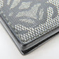 LOEWE Bifold Wallet Leather, PVC gray anagram mens Used Authentic