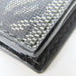 LOEWE Bifold Wallet Leather, PVC gray anagram mens Used Authentic