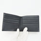 LOEWE Bifold Wallet Leather, PVC gray anagram mens Used Authentic