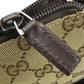 GUCCI Shoulder Bag 145857 GG canvas, perforated leather Brown mens(Unisex) Used Authentic