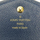 LOUIS VUITTON Long Wallet Purse M81183 Monogram, Jacquard Denim Marine Portefeuille Sarah Women Used Authentic