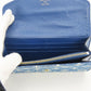 LOUIS VUITTON Long Wallet Purse M81183 Monogram, Jacquard Denim Marine Portefeuille Sarah Women Used Authentic
